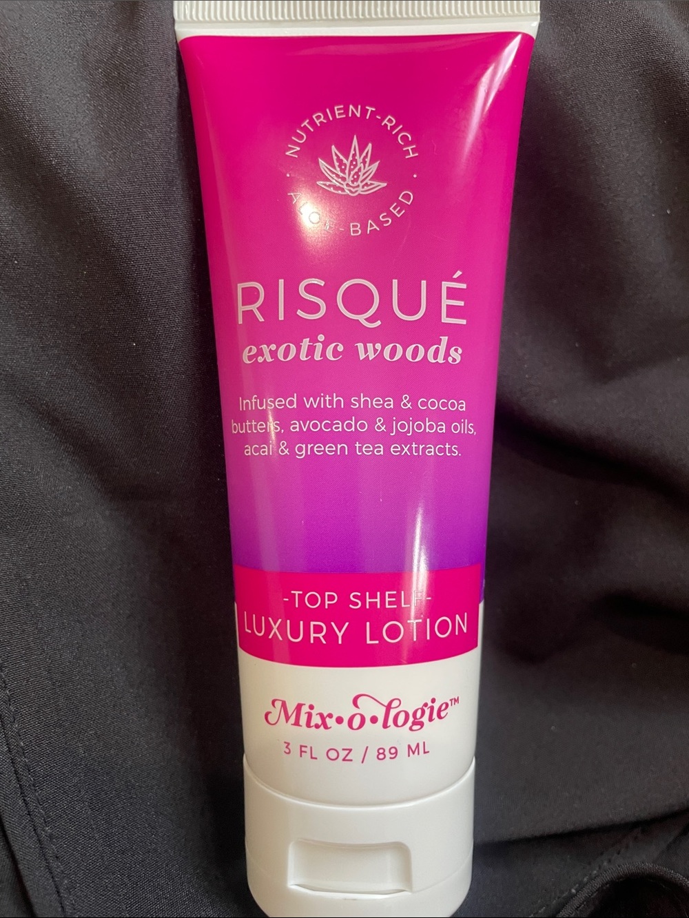 Mixologie Risqué Exotic Woods Luxury Lotion - New and factory sealed! 3 oz.